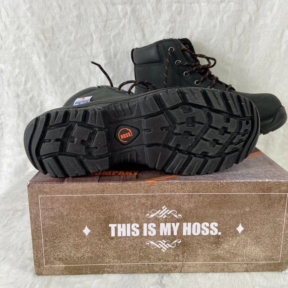 Hoss Men's 60141 Basin Black Wide Steel Toe Work Boot SZ 8 D new in Box - Picture 8 of 15